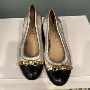 Brand- AGL, Style- ballet flat, color- silver, size- 37